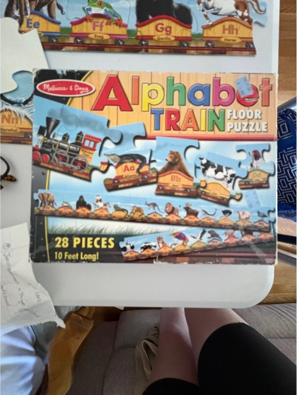 Alphabet train floor puzzle